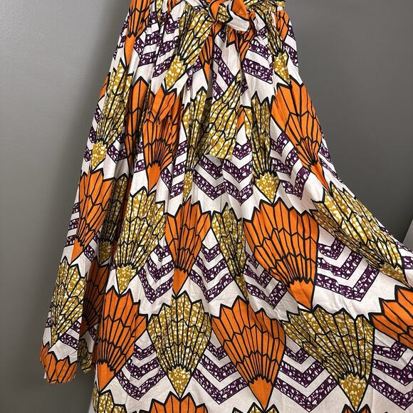 Advance Apparels Skirt Free Size 100% Cotton Tribal Chevron Boho Festival Sweep - Picture 5 of 8